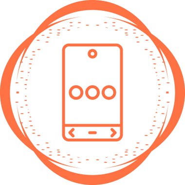 Akıllı telefon simgesi, telefon sembolü, modern cihaz işareti, beyaz arkaplanda renkli vektör 