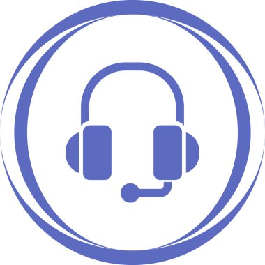 kulaklık simgesi web illüstrasyonu