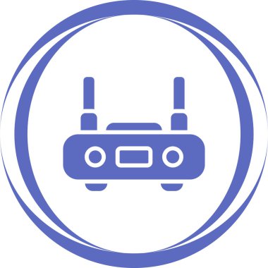 WiFi yönlendirici kutsal kişilerin resmi, vektör çizim     