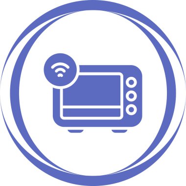 Smart Oven 'ın basit vektör resmi