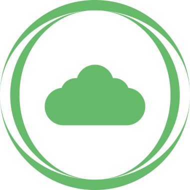 bulut web simgesi vektör illüstrasyonu