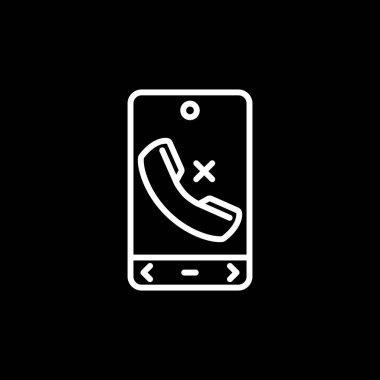 akıllı telefon simgesi, vektör illüstrasyonu basit tasarım