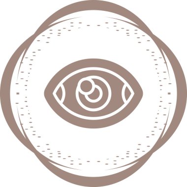 Göz ikonu vektör illüstrasyonu. Görüş