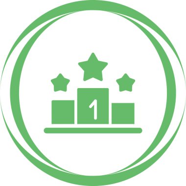 Podyum Web simgesi vektör illüstrasyonu