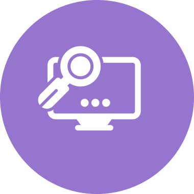 Vektör illüstrasyon Bilgisayar Masaüstü simgesi