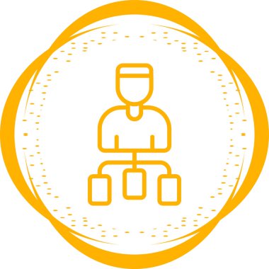 Bir adam kullanıcısının vektör illüstrasyonu