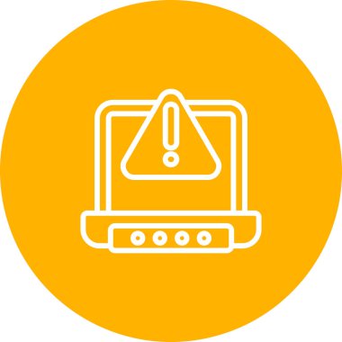 Uyarı simgesi web basit illüstrasyon