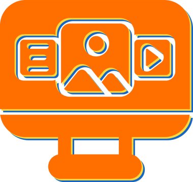 Kooperatif simgesinin basit çizimi