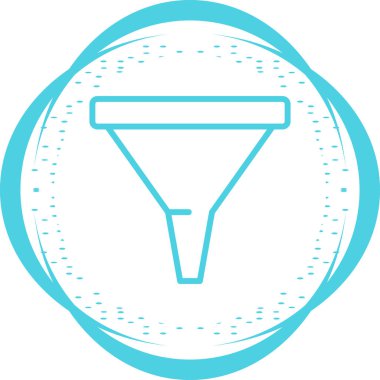 Süzgeç. Web simgesi basit illüstrasyon     