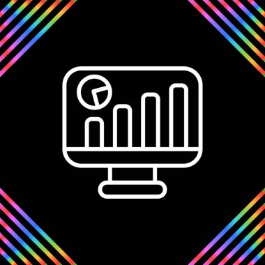 Soyut renk veri simgesi illüstrasyonu 