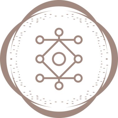 Ağ Analizi Vektör Çizimi, simge ögesi