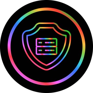 Soyut renk veri simgesi illüstrasyonu 