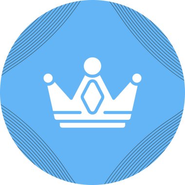 Taç web simge vektör çizim      