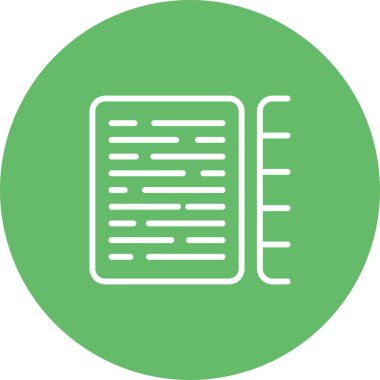 belge web simgesi vektör illüstrasyonu