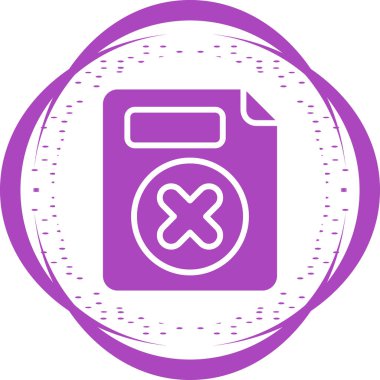 Silme Düğmesi simgesinin vektör illüstrasyonu