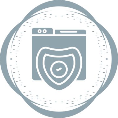 Modern Şifreleme simgesinin vektör çizimi    