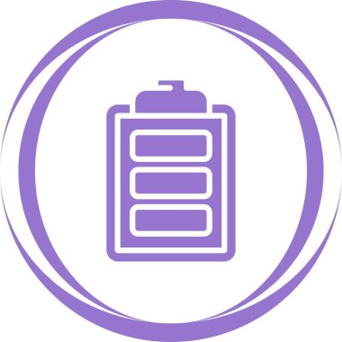 Belge simgesinin vektör illüstrasyonu. Pano       