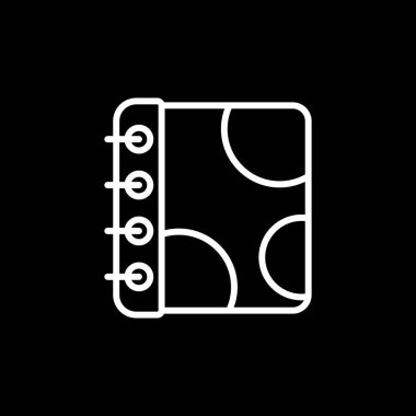 Not defteri simgesinin vektör illüstrasyonu