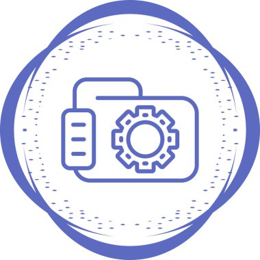 Dosya simgesinin vektör illüstrasyonu