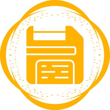 Disket disket. Web simgesi basit illüstrasyon 