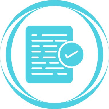 belge web simgesi vektör illüstrasyonu