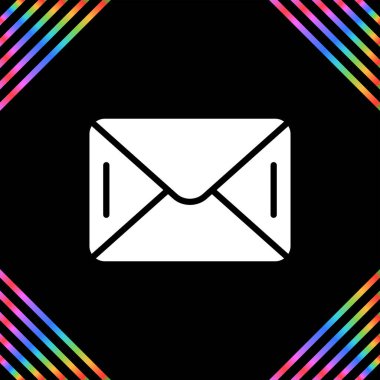 E- posta simgesi, vektör illüstrasyon tasarımı         