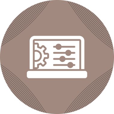 Smartboard düz simgesi, vektör illüstrasyonu 