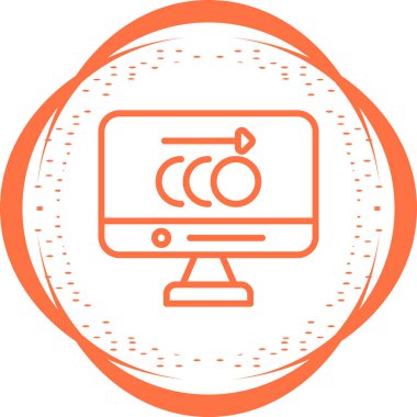 Canlandırma simgesinin vektör illüstrasyonu