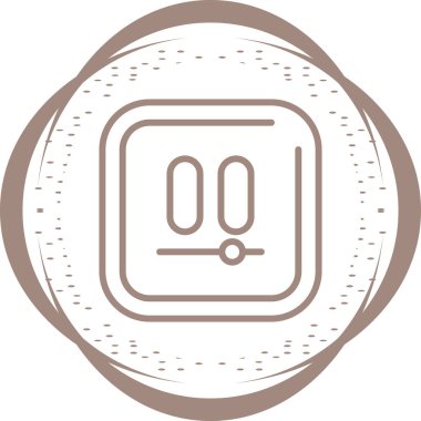 Video simgesinin vektör illüstrasyonu