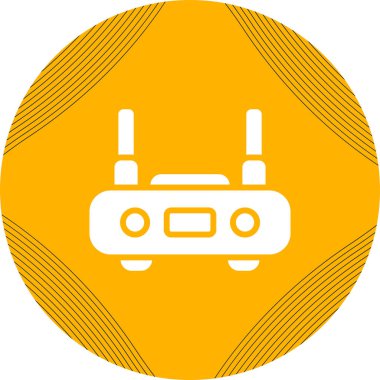 WiFi yönlendirici kutsal kişilerin resmi, vektör çizim     