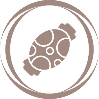 Şeker simgesinin temel doğrusal çizimi