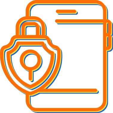 akıllı telefon web simgesi basit illüstrasyon