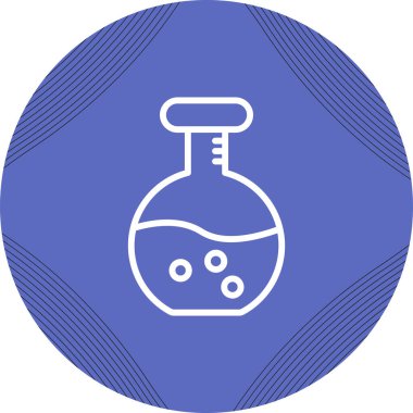 Mataranın laboratuvar simgesi, vektör illüstrasyonu