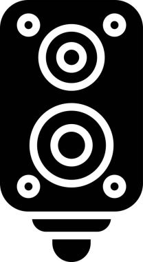 Konuşmacı. Web simgesi basit illüstrasyon 