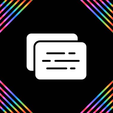 belge web simgesi vektör illüstrasyonu