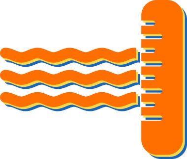 cetvel web simgesi basit illüstrasyon