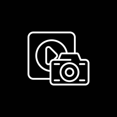 Ekran Görüntüsü simgesinin basit vektör çizimi