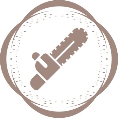 Elektrikli testerenin basit çizgi resmi