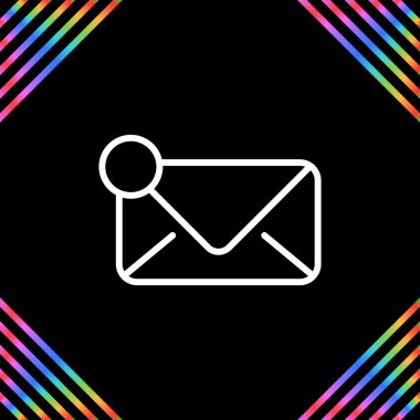 E- posta simgesi, vektör illüstrasyon tasarımı         