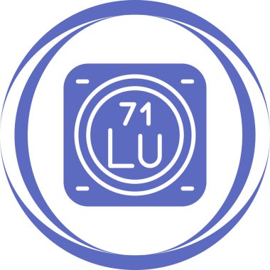 Kimyasal elementin ağ basit illüstrasyonu