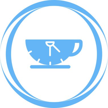 Kahve molası. Basit simge illüstrasyonu