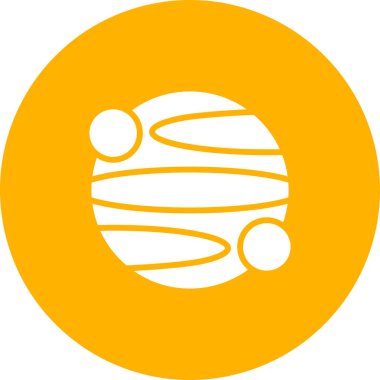 Planet web simgesinin vektör illüstrasyonu         