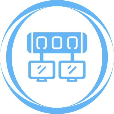 Modern Ağ Değiştirme simgesinin vektör çizimi   