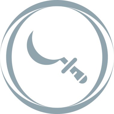 Modern Sickle simgesinin vektör illüstrasyonu