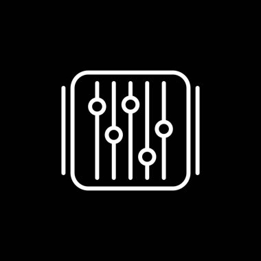 Sliders modern simgesinin vektör illüstrasyonu        