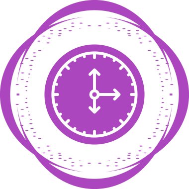 Saat. Web simgesi basit illüstrasyon               