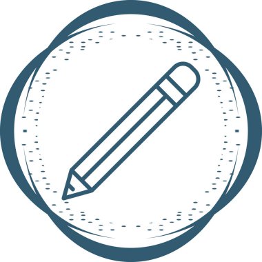 Kalem simgesi, web illüstrasyonu basit tasarım