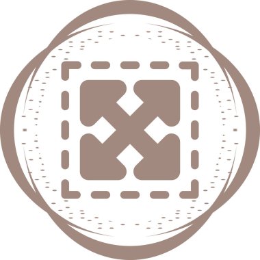 Büyütme simgesinin basit doğrusal çizimi