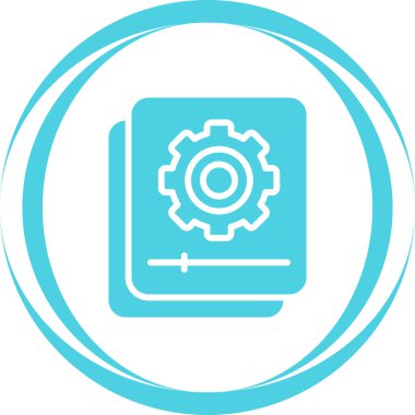 belge web simgesi vektör illüstrasyonu