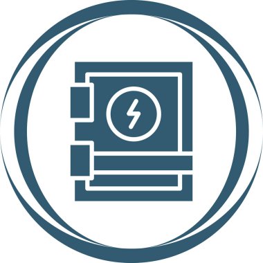 Elektrik Paneli simgesinin vektör illüstrasyonu      